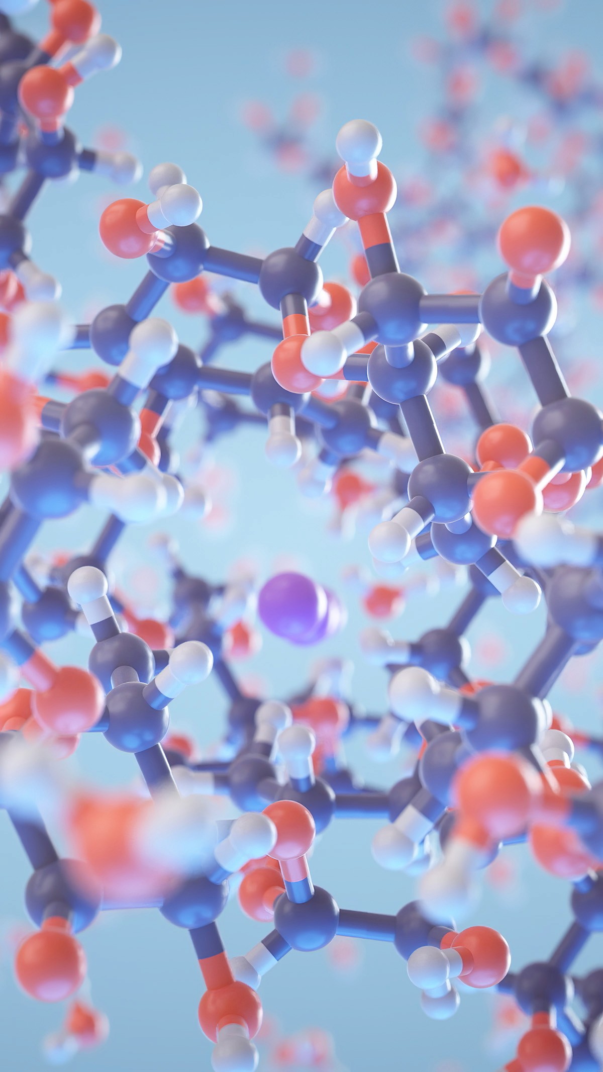 Intercalation of iodine in starch