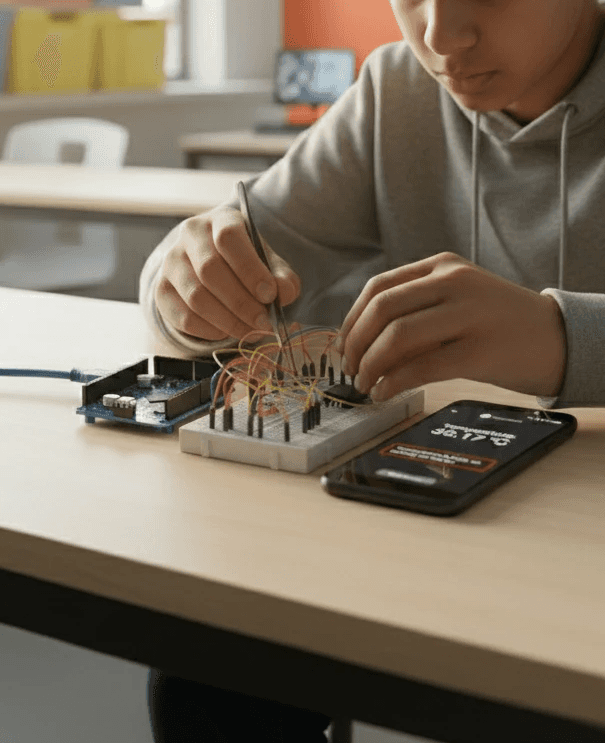 A woman typing content in her laptop