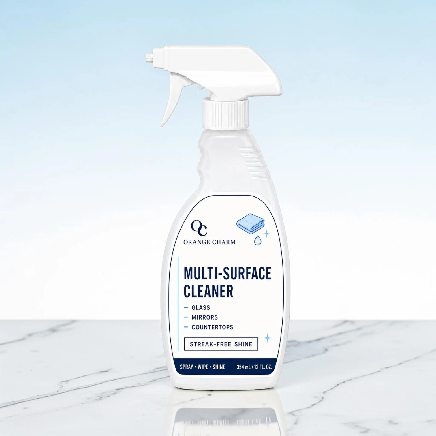 Private label multipurpose cleaning spray in trigger bottle