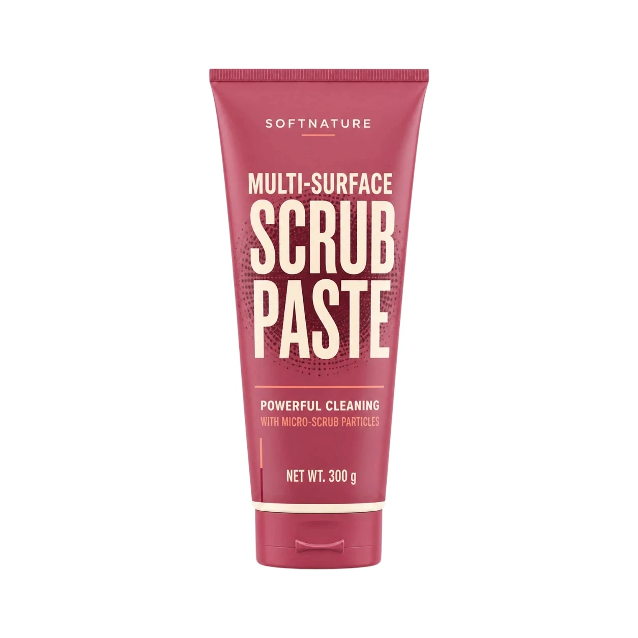 Private label body scrub in tube packaging