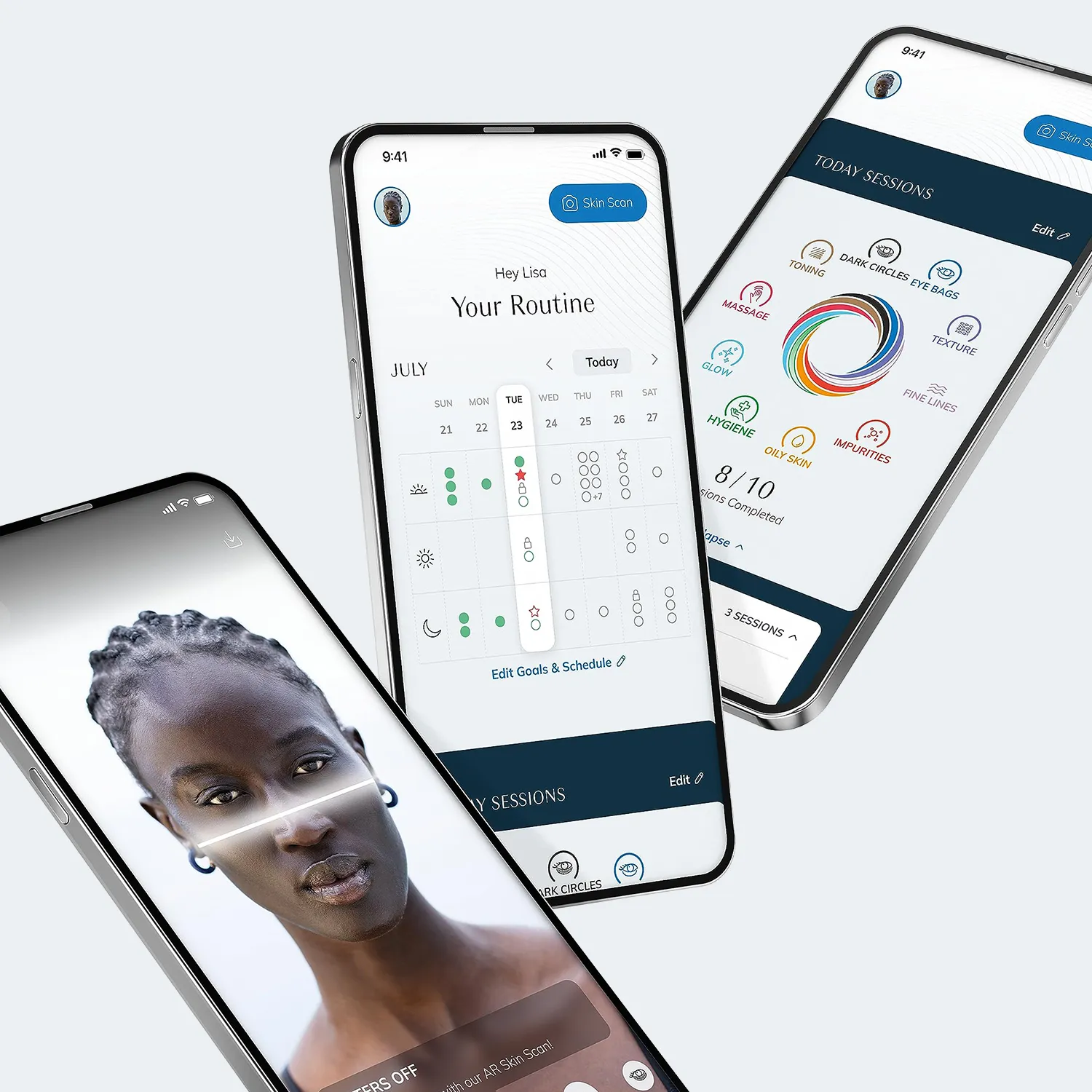 Streetside billboard with flyposters of the Batch.Works brand and illustrations