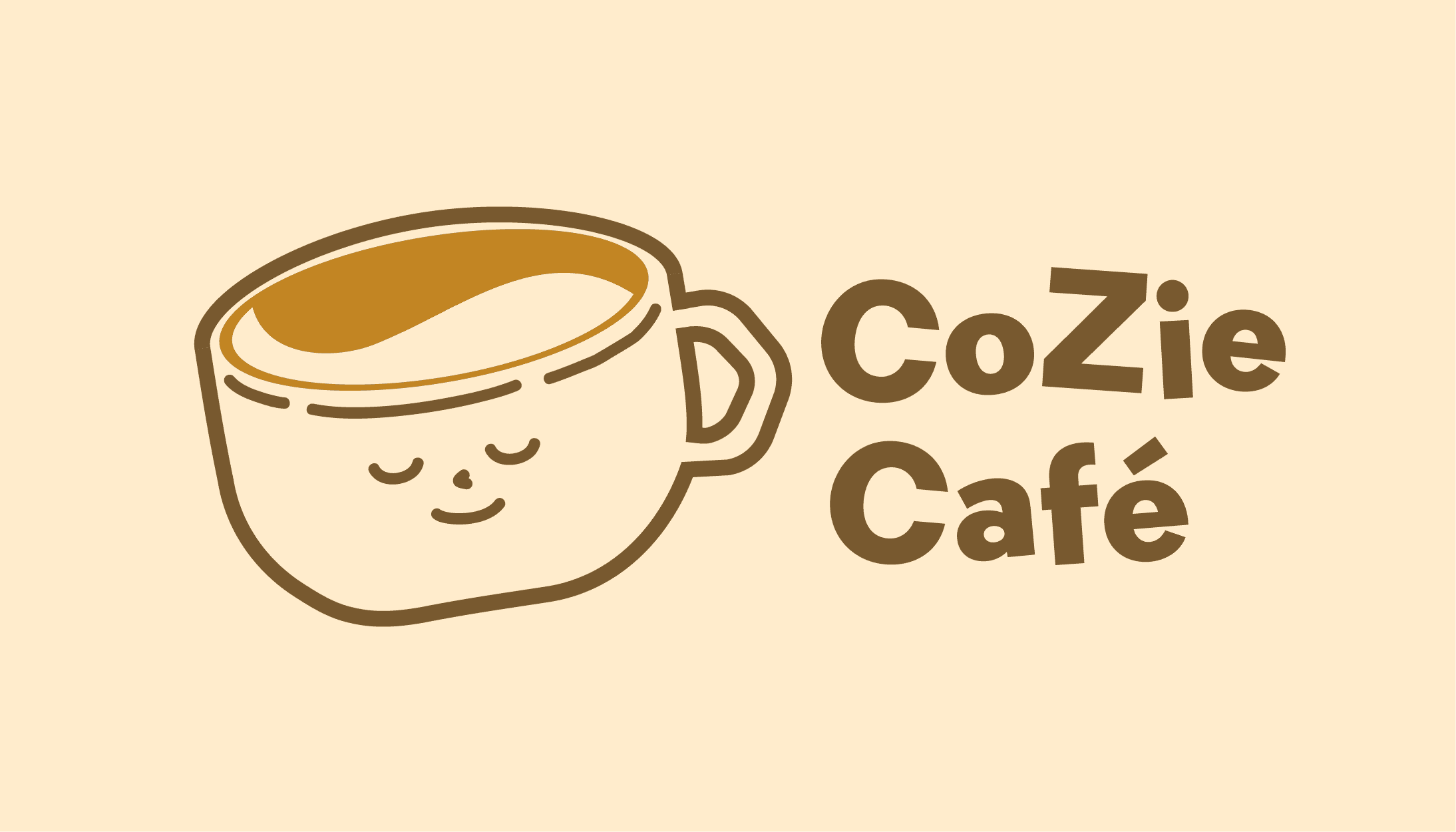 CoZie Cafe redesigned logo