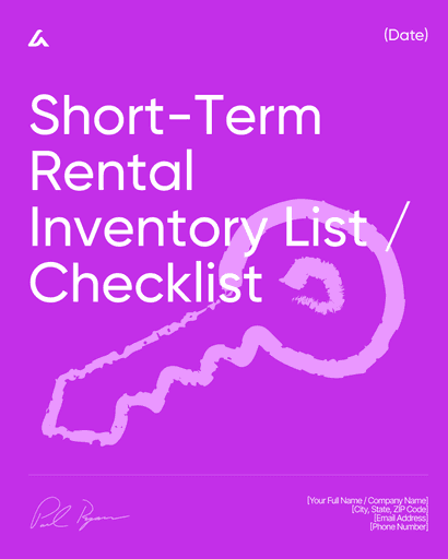 Short-Term Rental Inventory List / Checklist