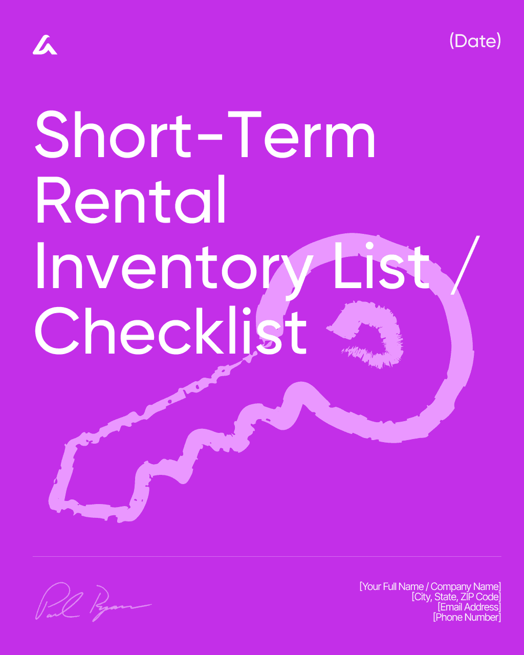 Short-Term Rental Inventory List / Checklist