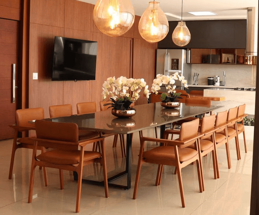 2 wooden green chair