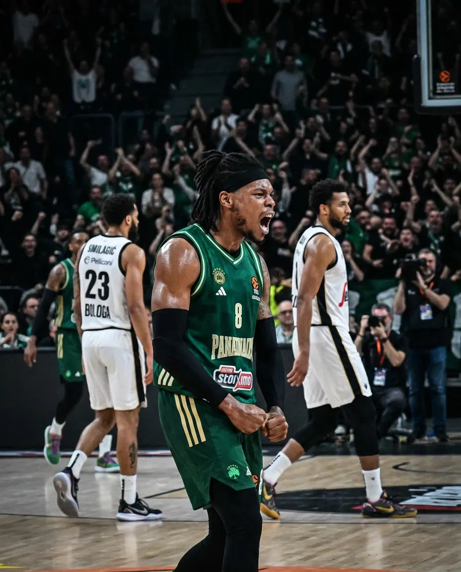Euroleague action between Panathinaikos AKTOR and Virtus Bologna