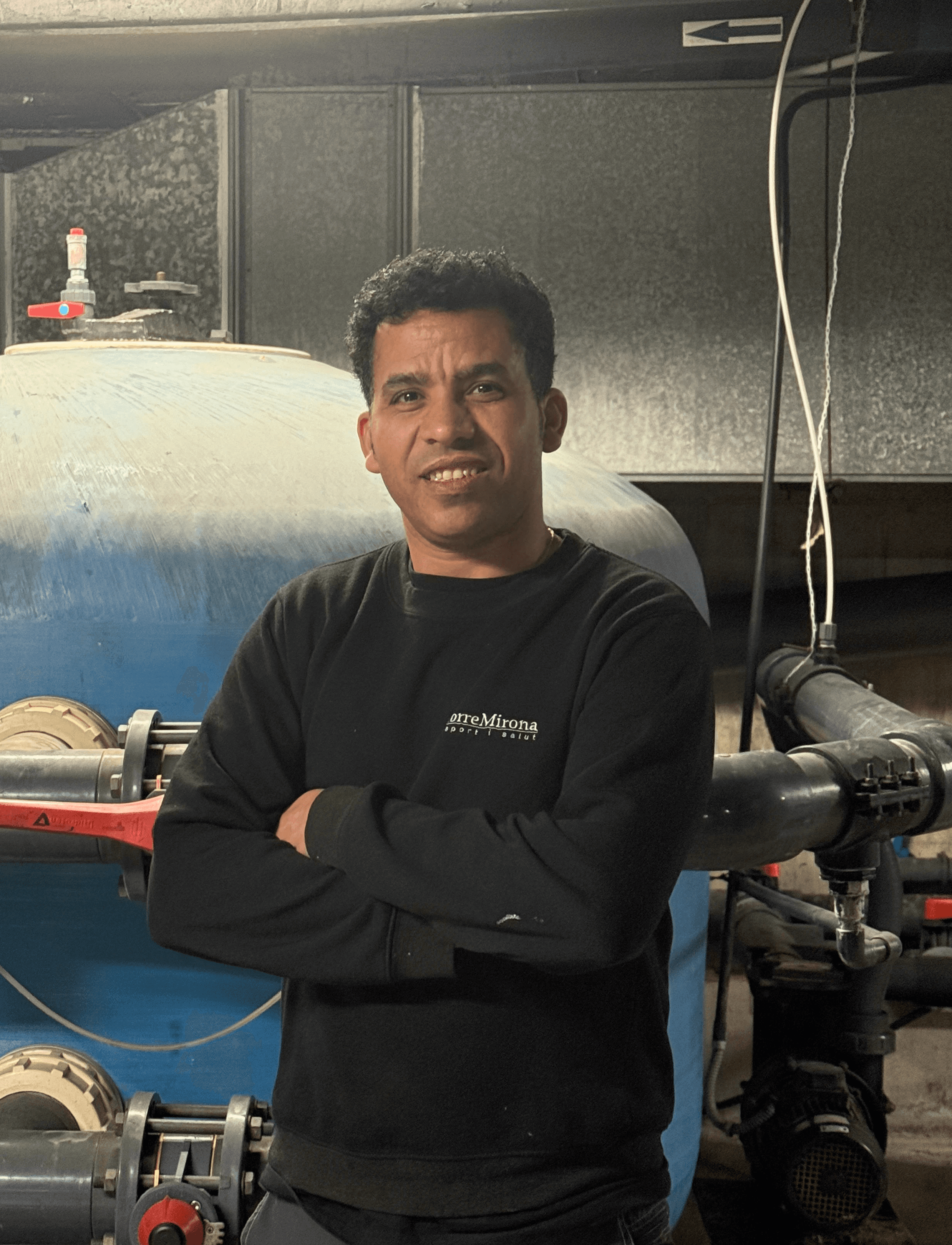 A man with surfboard