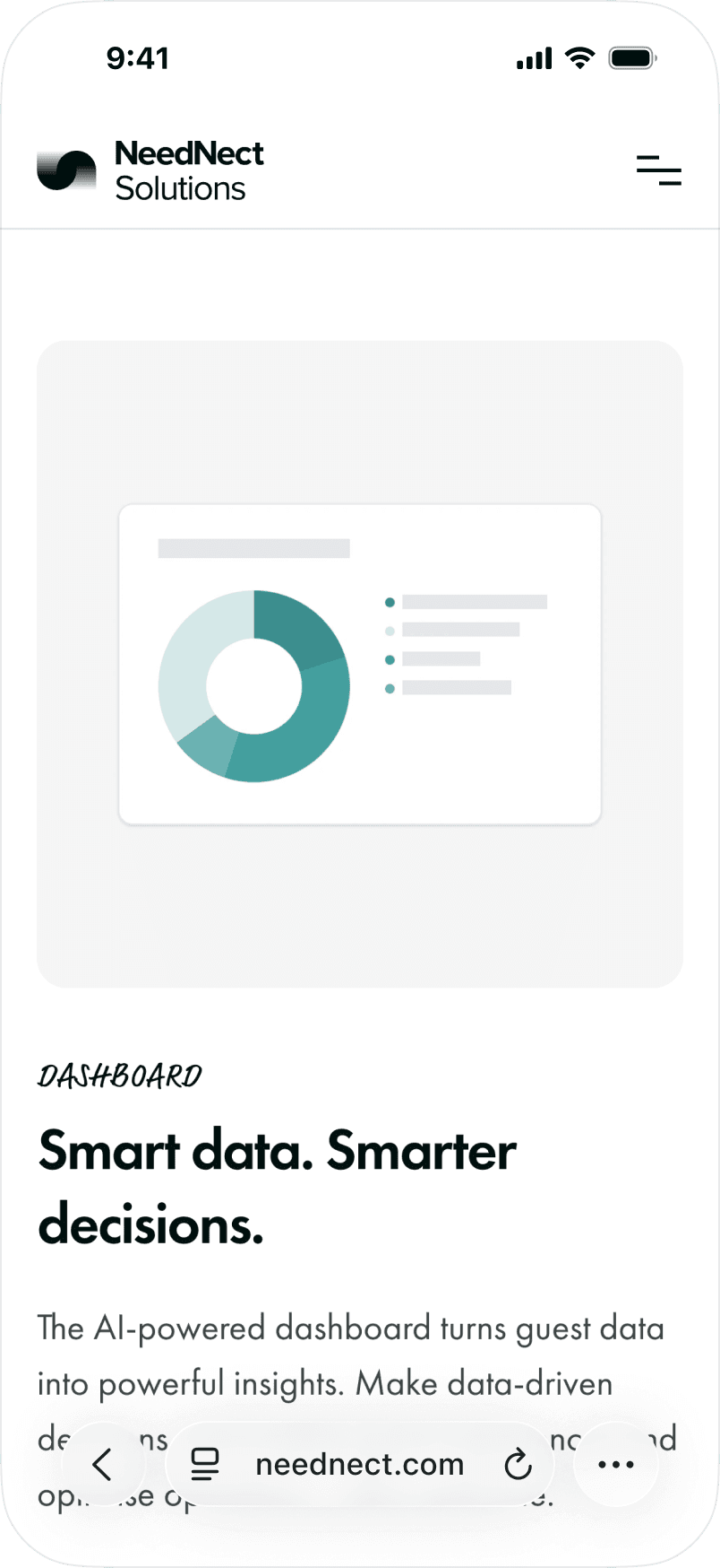 NeedNect Landingpage Screen Mockup