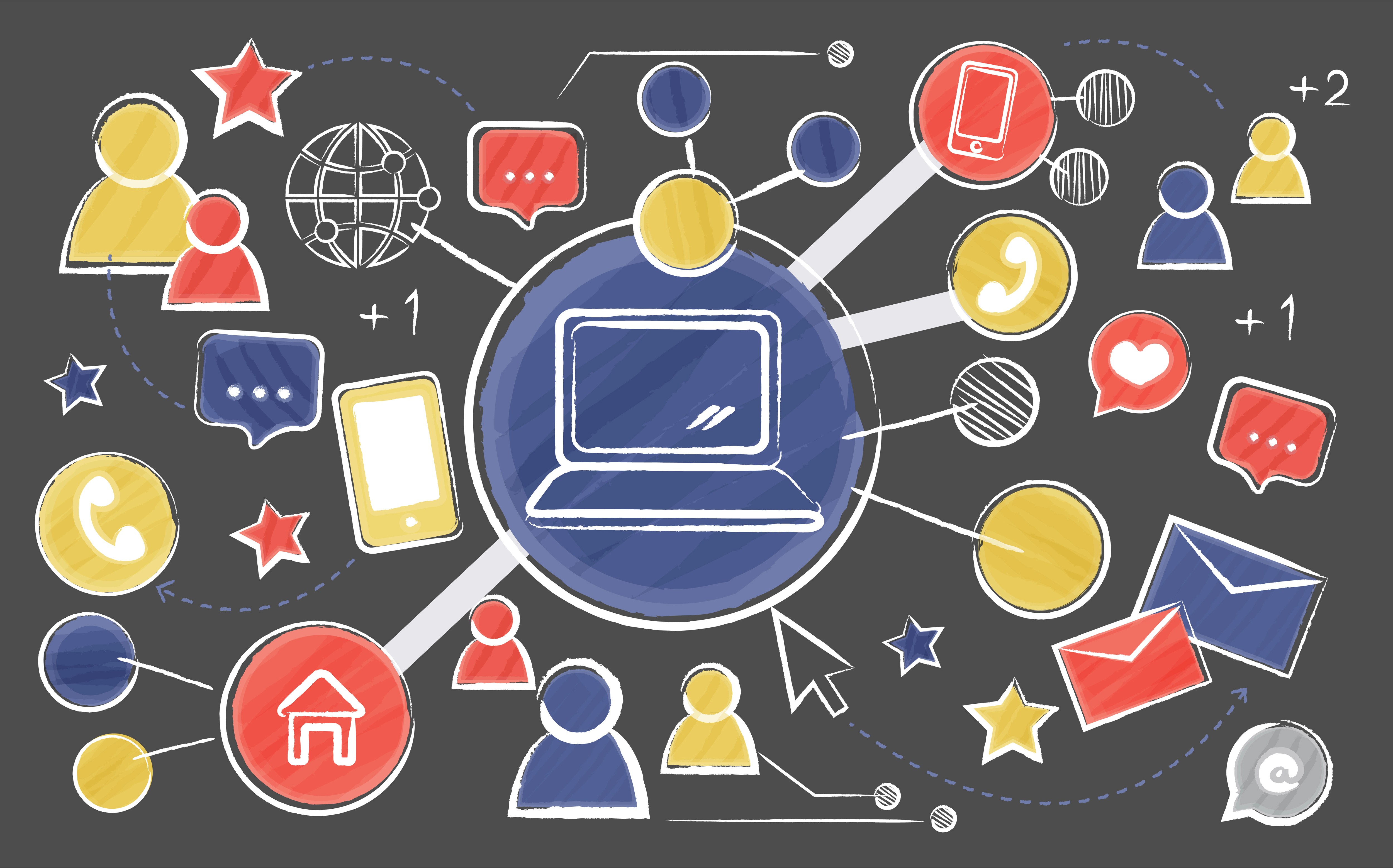 Cross channel marketin strategies showing the convergance of multiple different channels