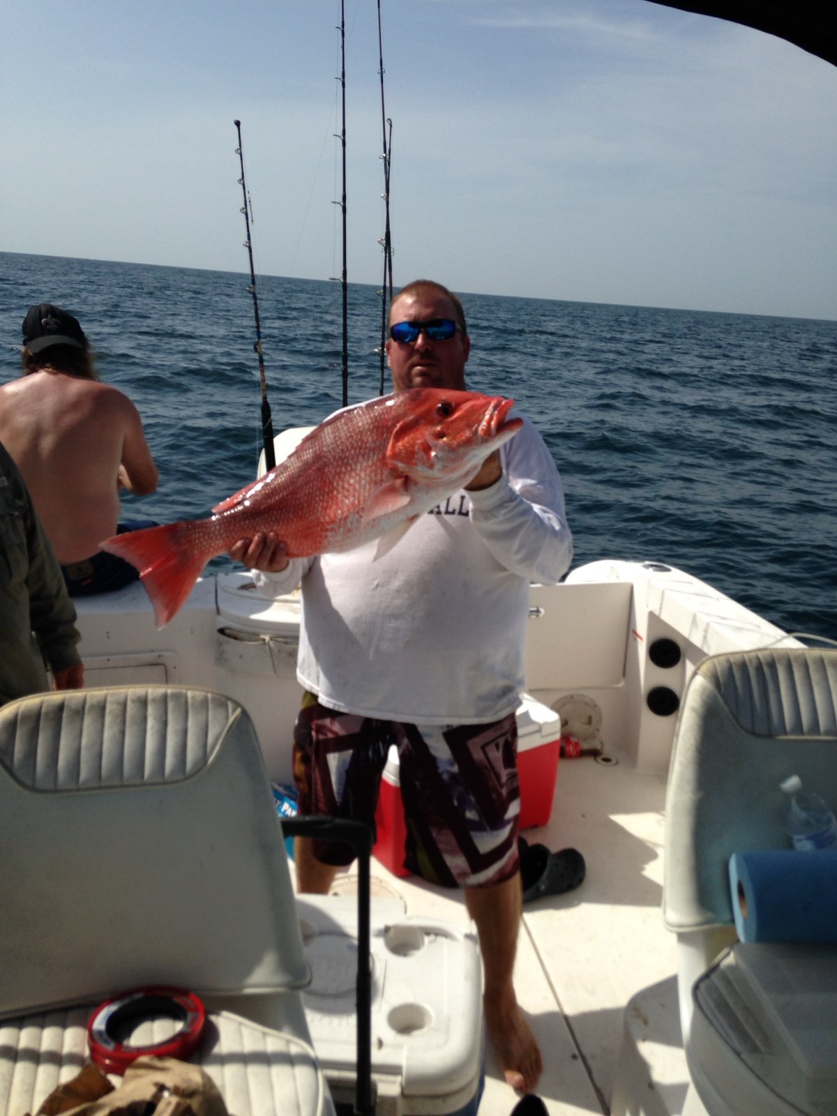 Man holding Red Snapper