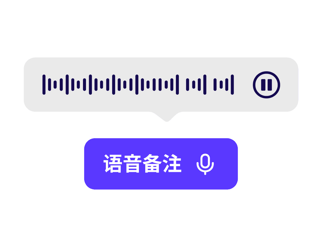  Xmind Audio Note with waveform icon structure layout for recording voice notes.