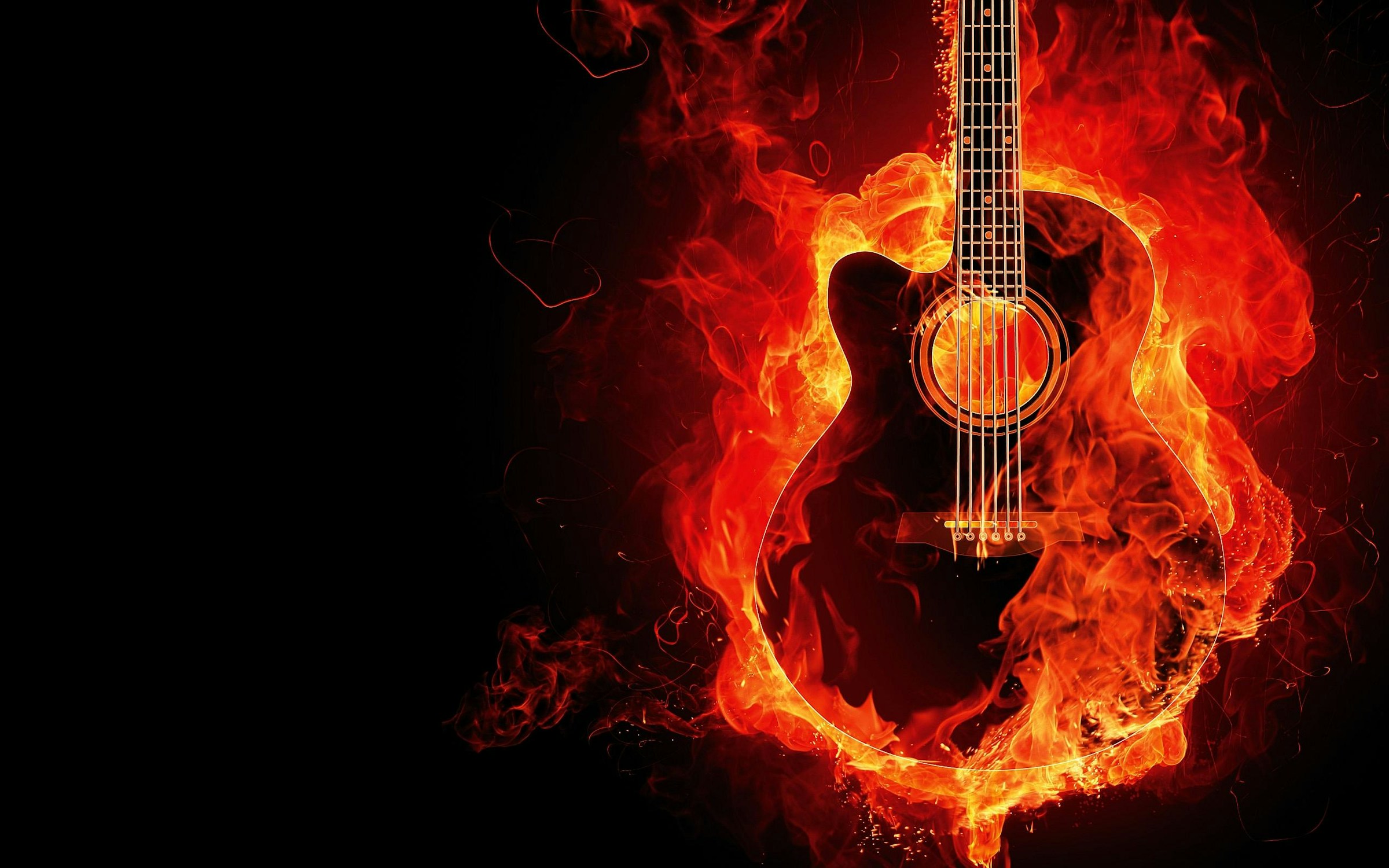 guitar on fire - What Two Styles of Guitar Are Both Used in Hip-Hop Music?