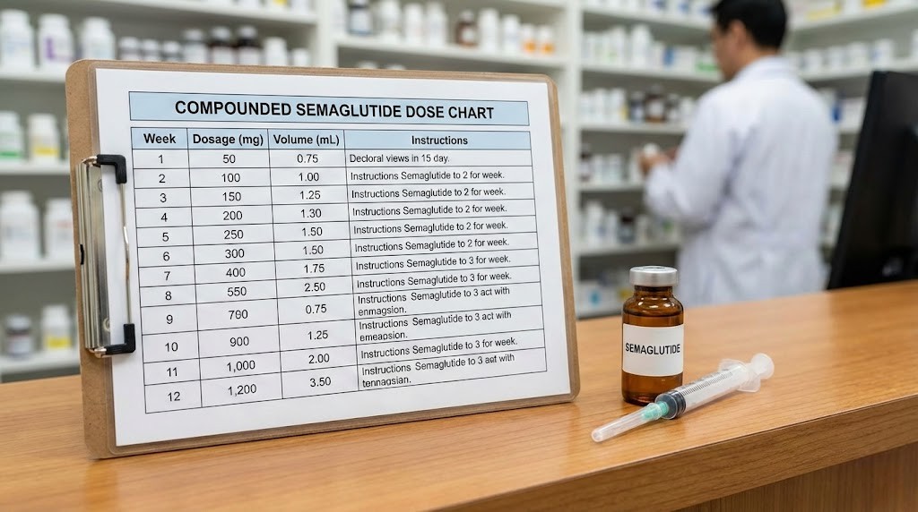 Compounded semaglutide dose chart