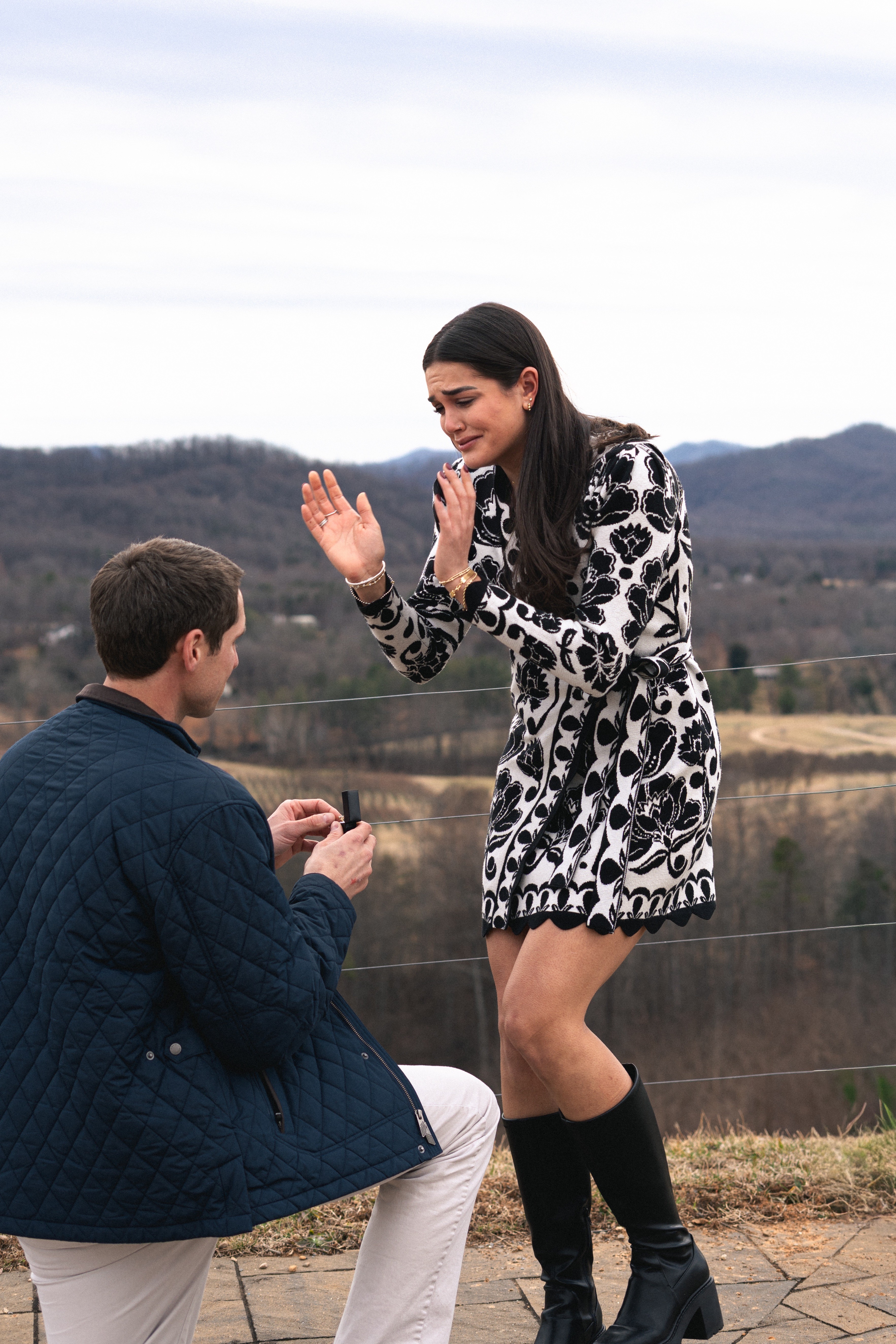 engagement couple time to surprise hew with proposal