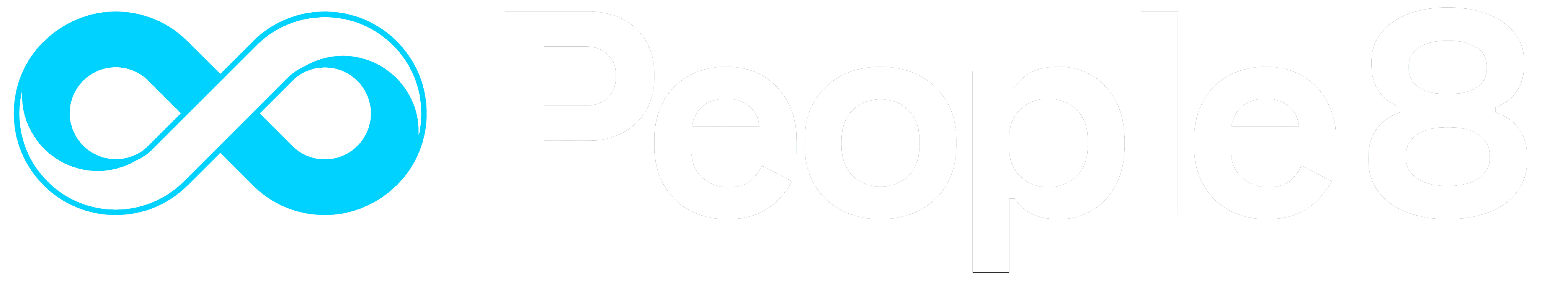 People8 Cyan logo on a transparent background