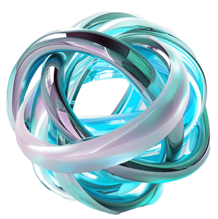 Abstract metalic shape