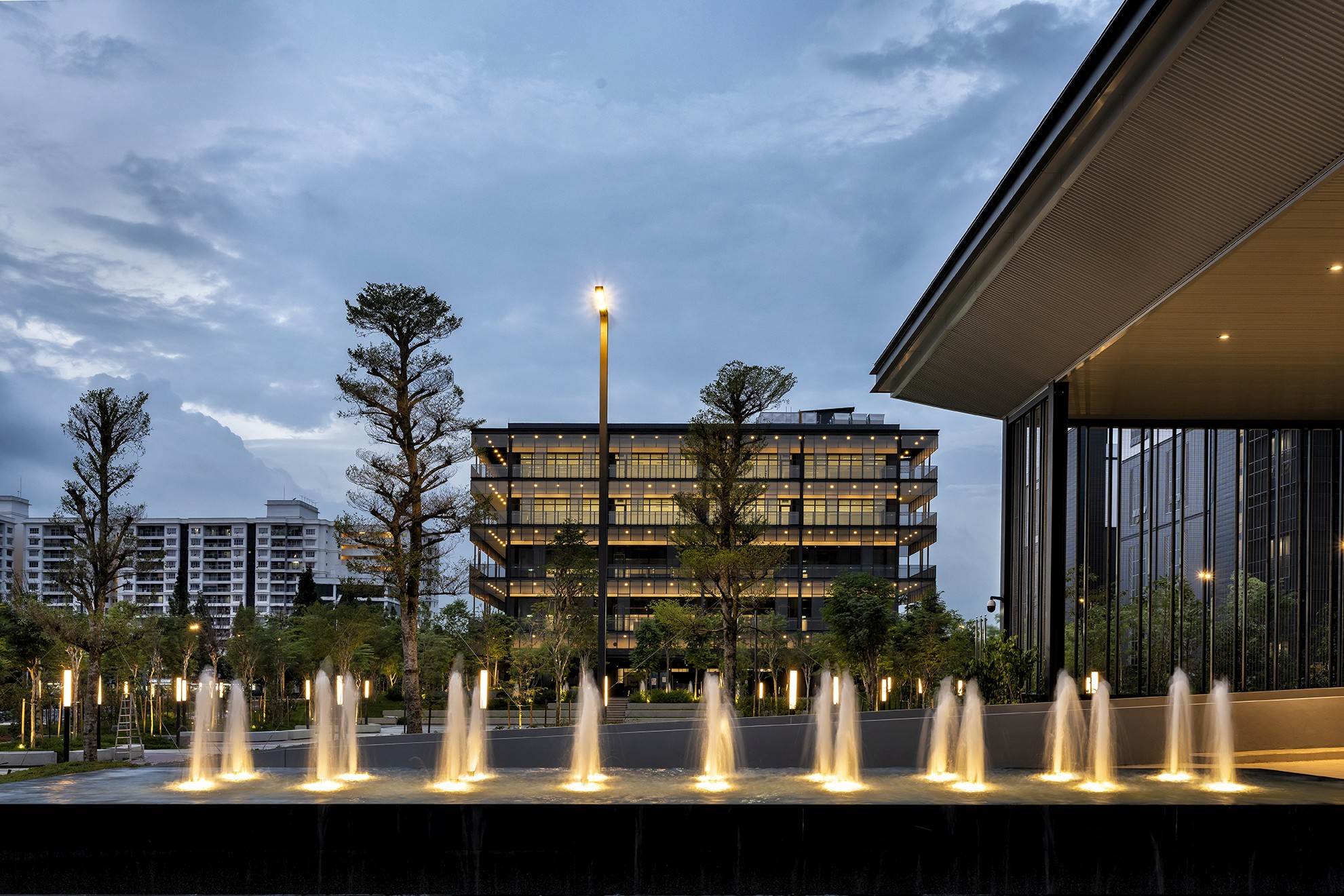 Exterior view of Hap Seng Industrial Hub project by Asima Architects