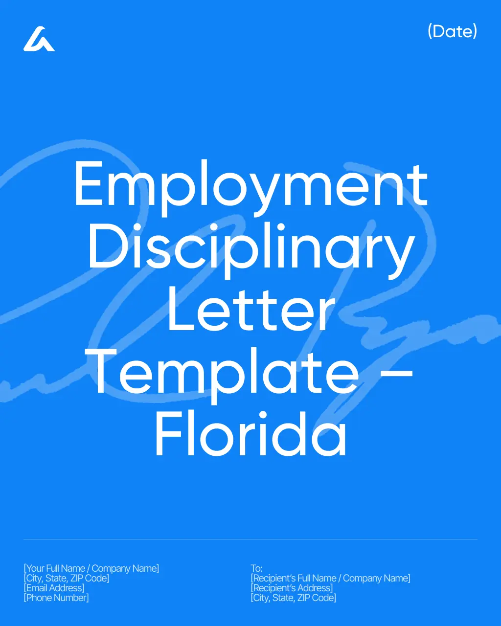 Employment Disciplinary Letter Template – Florida