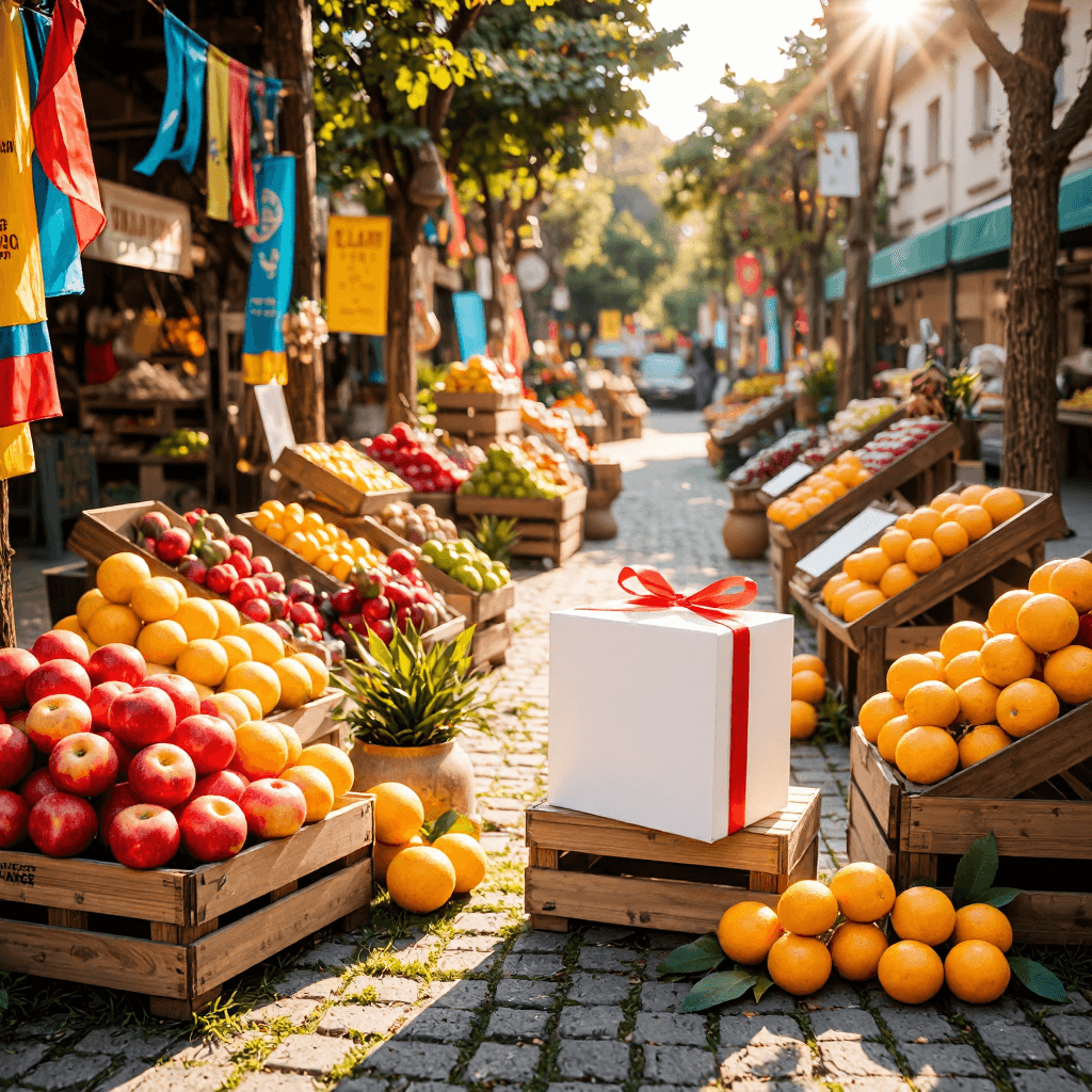 product photography of gift box