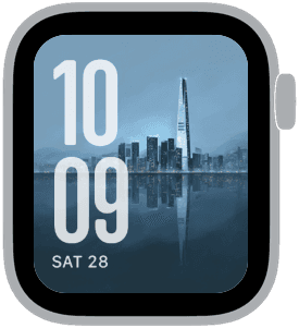 team korea Apple Watch face preview 1 featuring stylized colors and artwork.