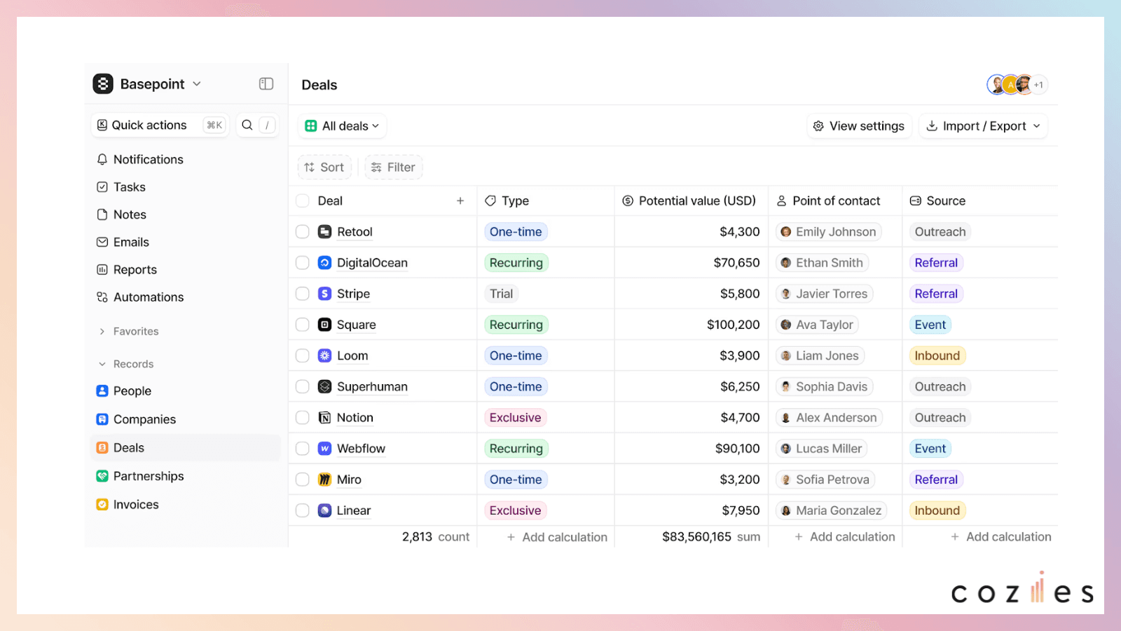 Attio｜柔軟なデータモデルとカスタマイズ