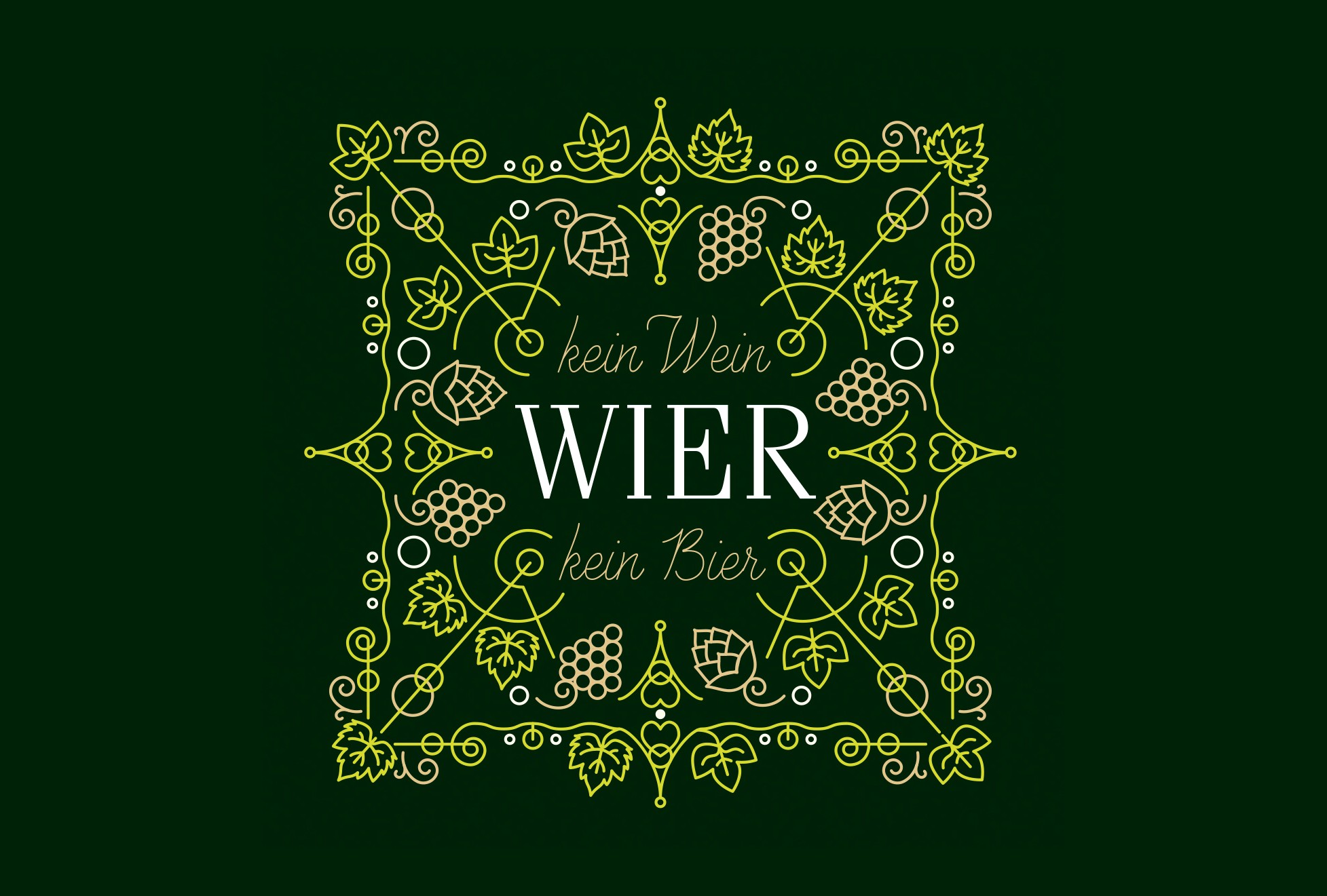 Label Design für WIER – feine Typografie, klare Linien und moderne Markenästhetik im Packaging Design