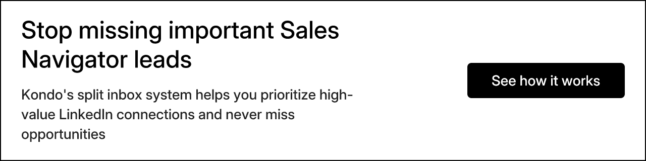 Stop missing important Sales Navigator leads