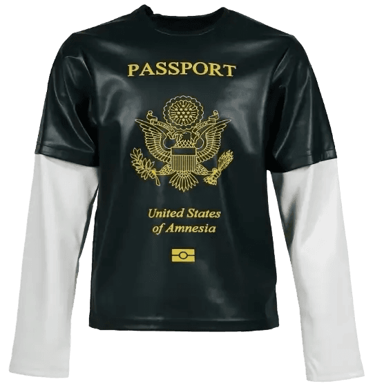 Mowalola Passport Leather Long-Sleeve