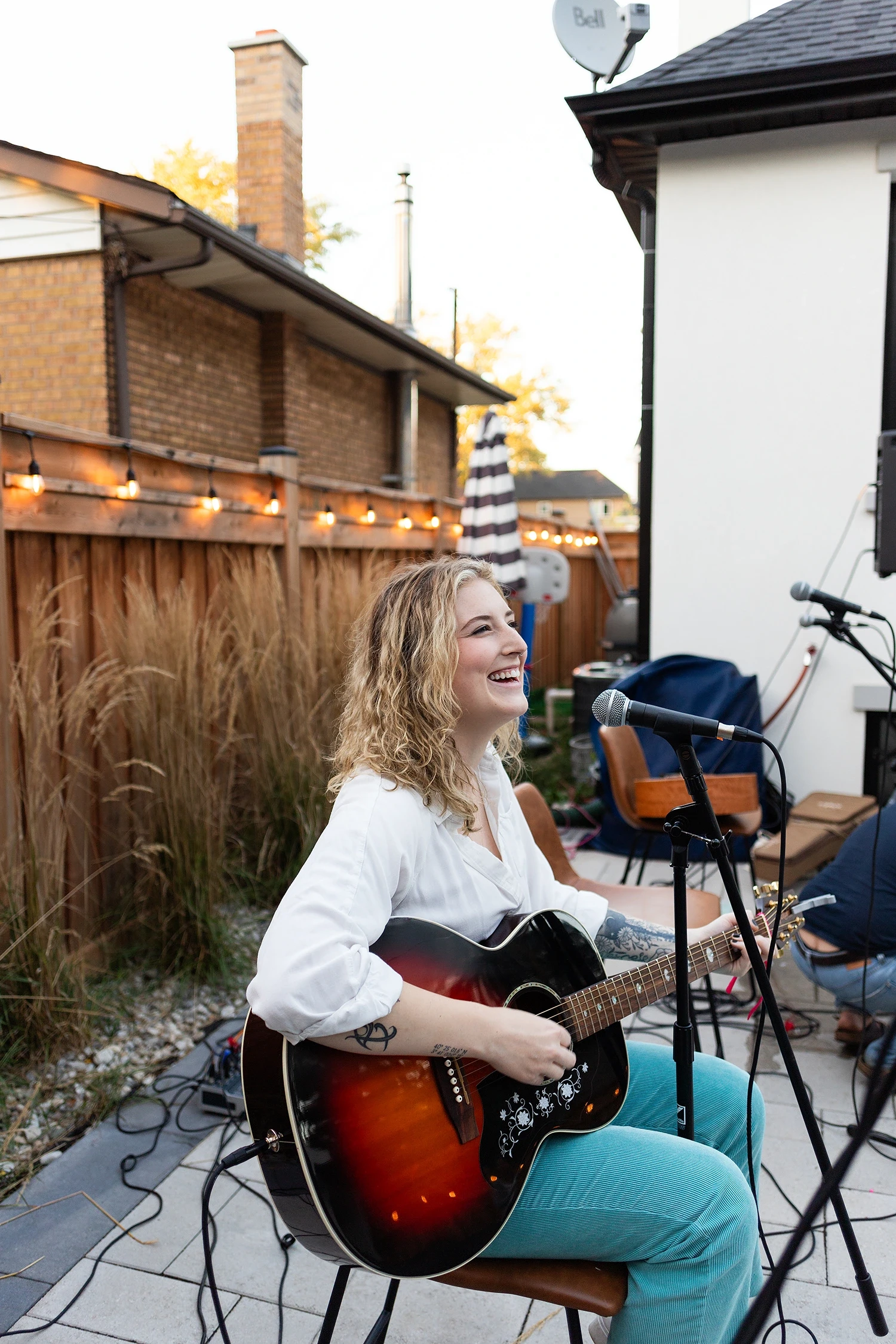 backyard music concert