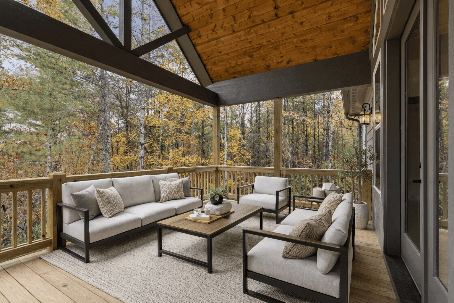 Spacious guest room with luxurious finishings