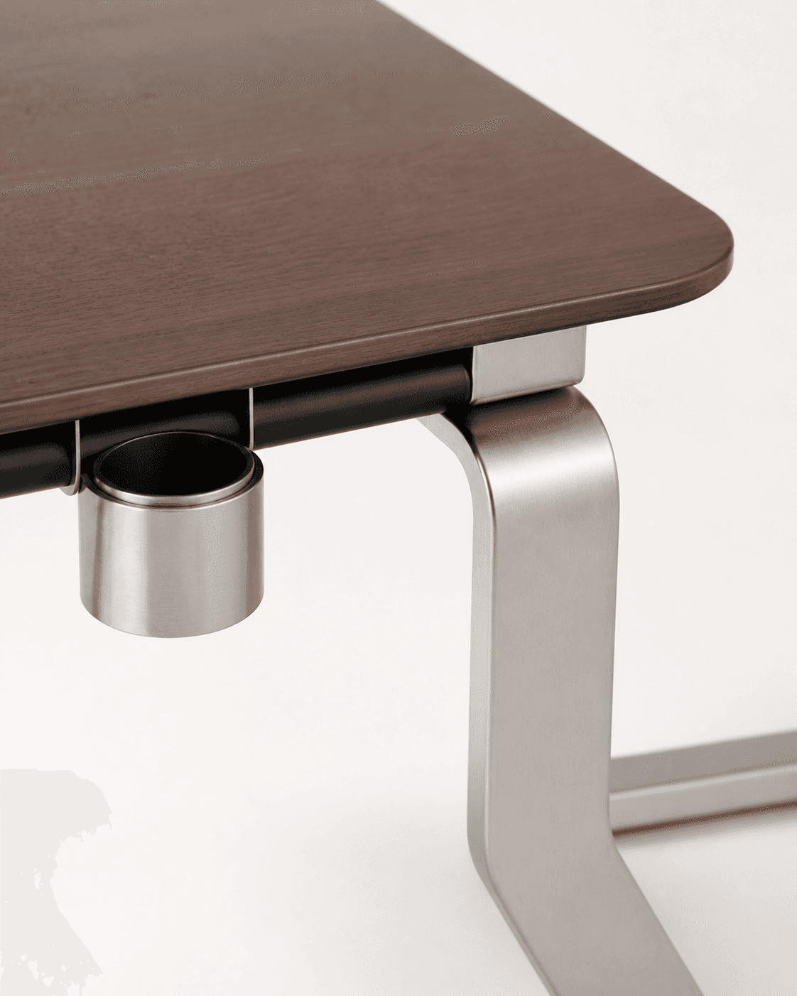 Close material and joinery detail of Relay Desk