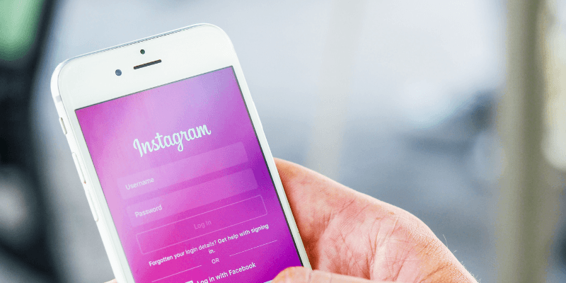 Ilustrasi halaman depan Instagram