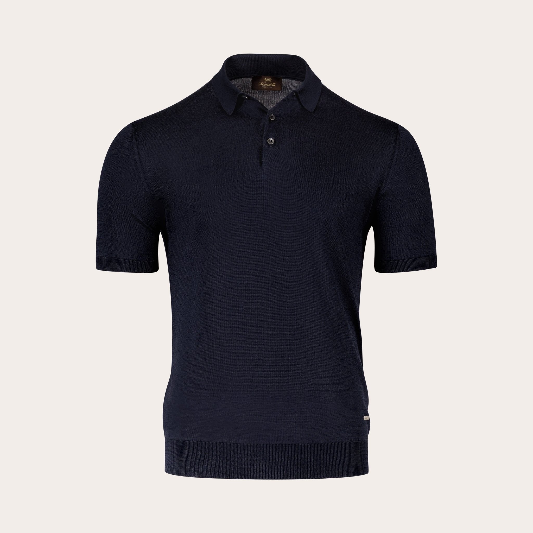Summer Knitted Polo with buttons - Mandelli UK