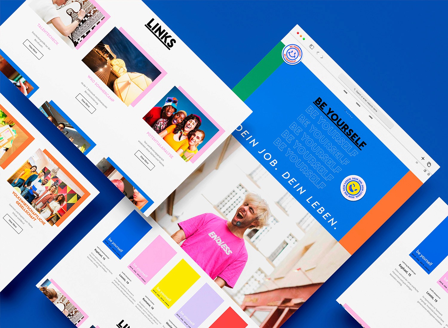 Website Wirtschaftsbund Jugenkampagne