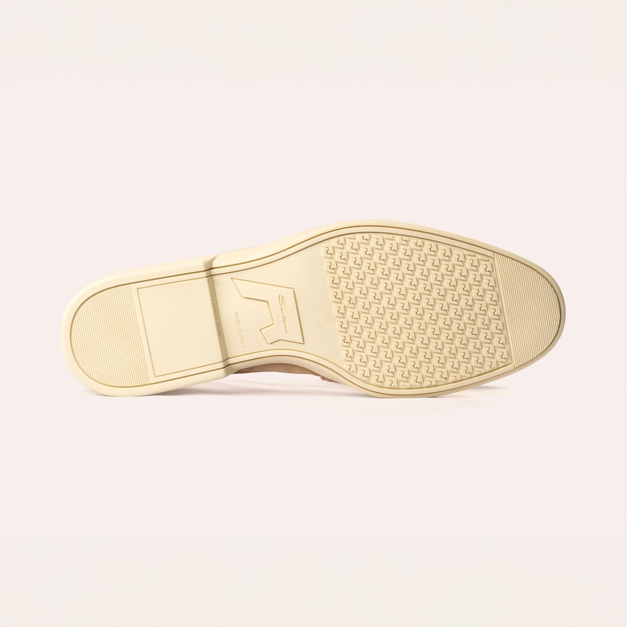 Men's beige suede Summer loafer - Mandelli UK