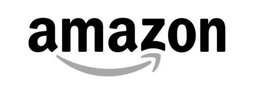 Black text of the word "amazon" with a curved arrow forming a smile underneath the letter "z."