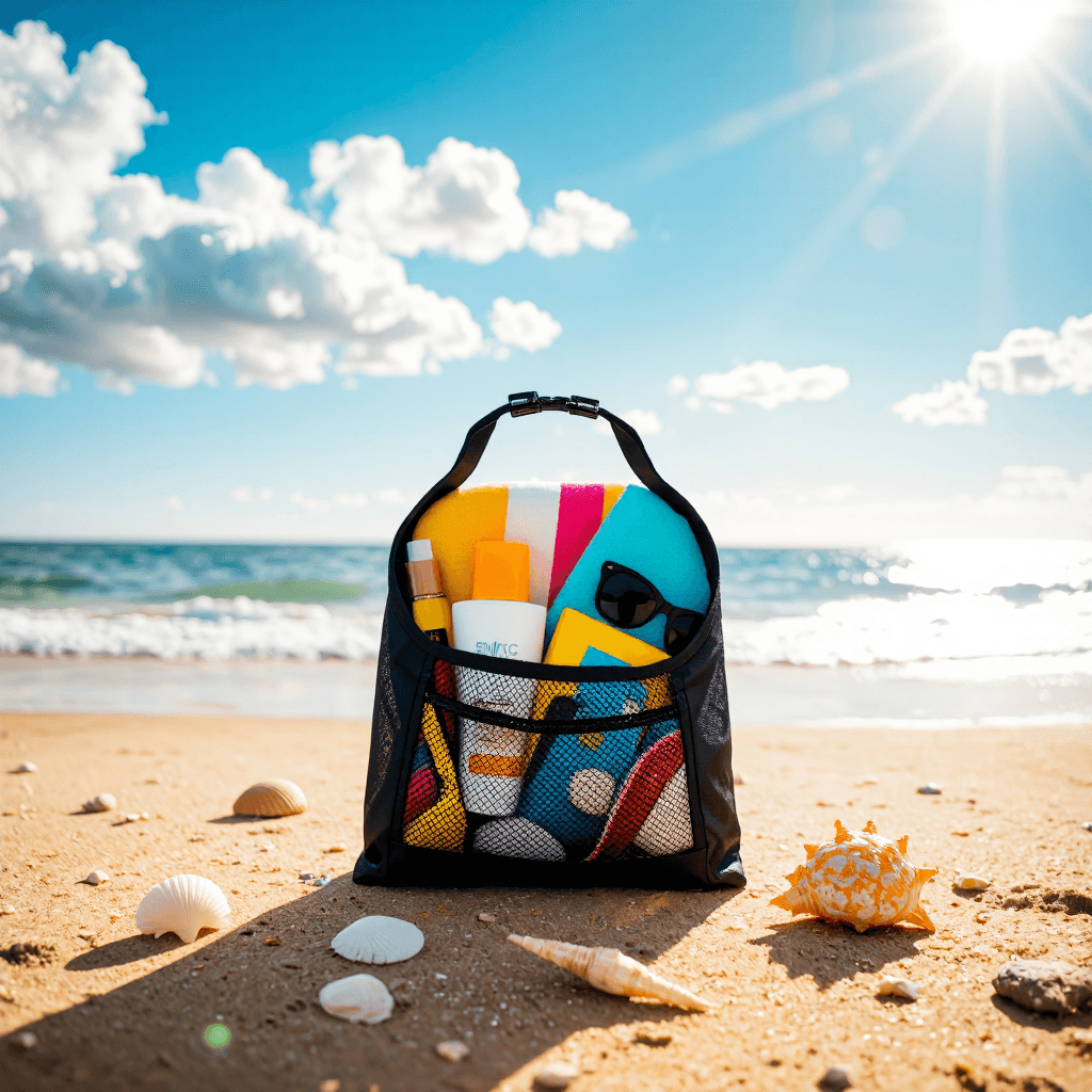 product photography of mesh dry bag