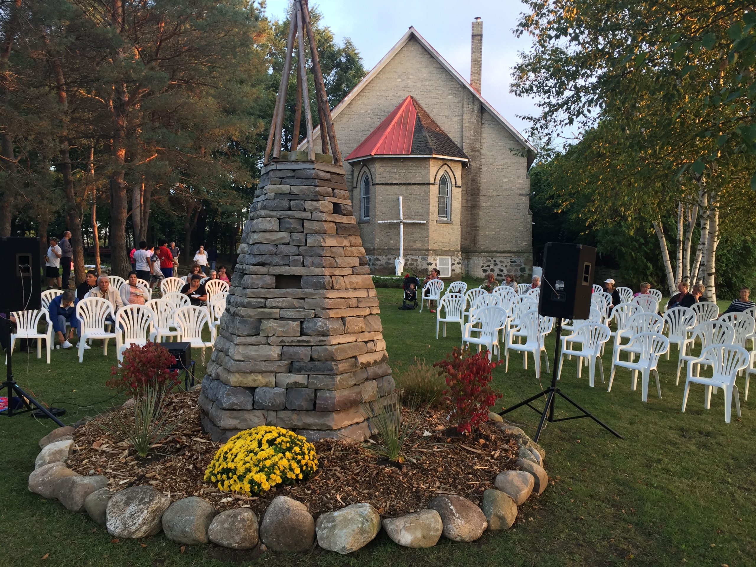 Trockenmauerkunstwerk Skulptur von Dean McLellan