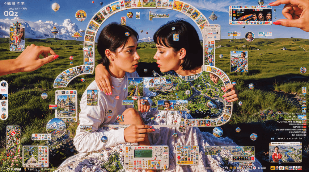 Women looking at themselves