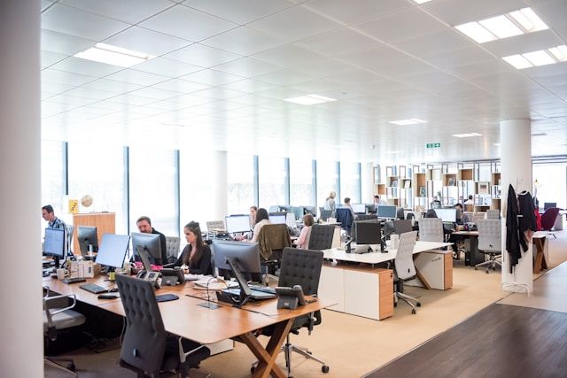 A picture showing a typical office