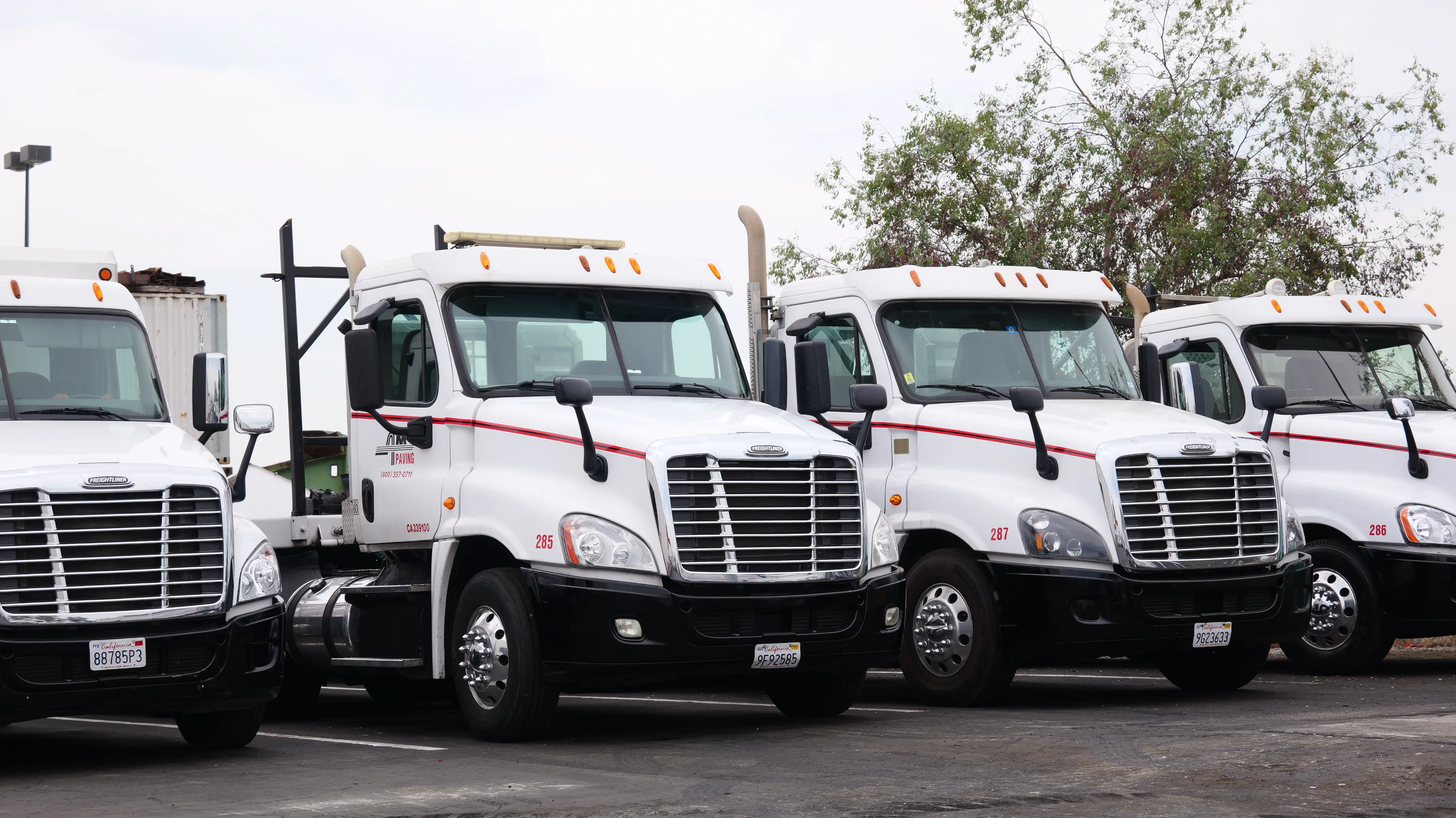 Dumptruck fleet lineup