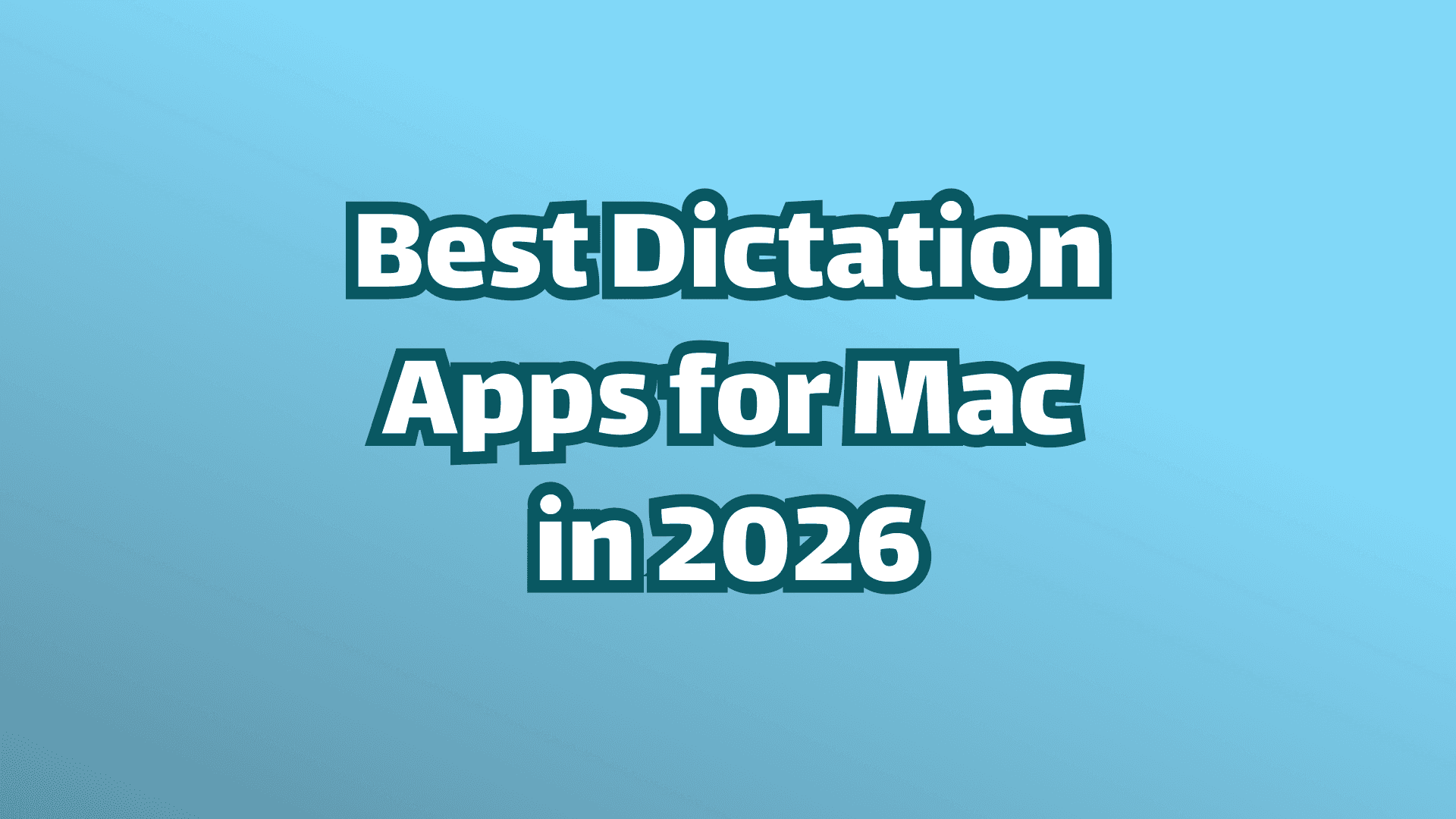 Beste Spracherkennungs-Apps für Mac und MacBook im Jahr 2026 – Titelbild