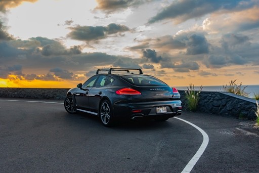 Black Porsche Panamera for rent