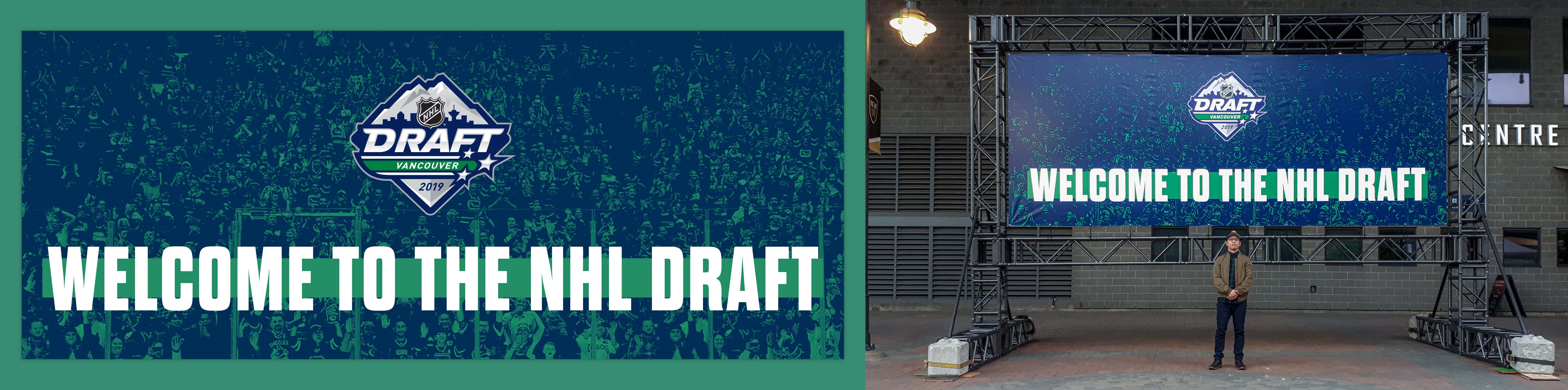 NHL Draft Welcome Banner.