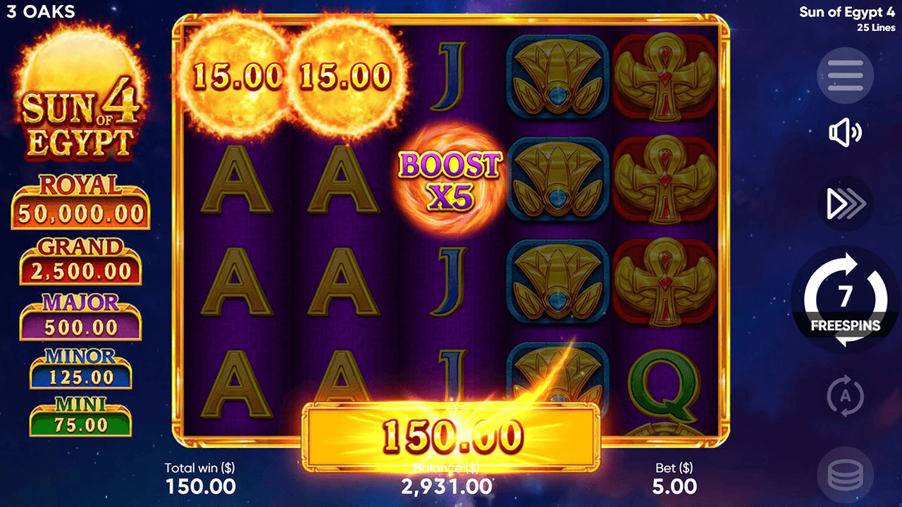 Sun of Egypt 4 - visuel officiel 3 Oaks Gaming