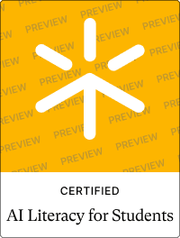 Preview image of Flint's AI literacy course for students badge certification