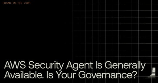 Waxell blog cover: AWS Security Agent Is GA. Is Your Governance?