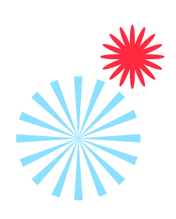 Illustration graphique colorée de la campagne Rising Colours Mavic