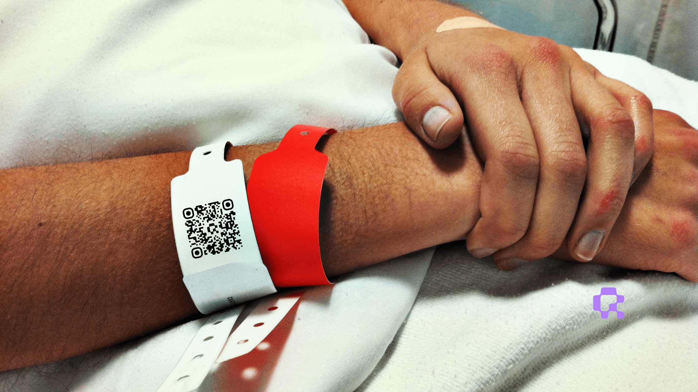 QR Code for healthcare | QR Code of hospital wrist band | QR-Codes.com