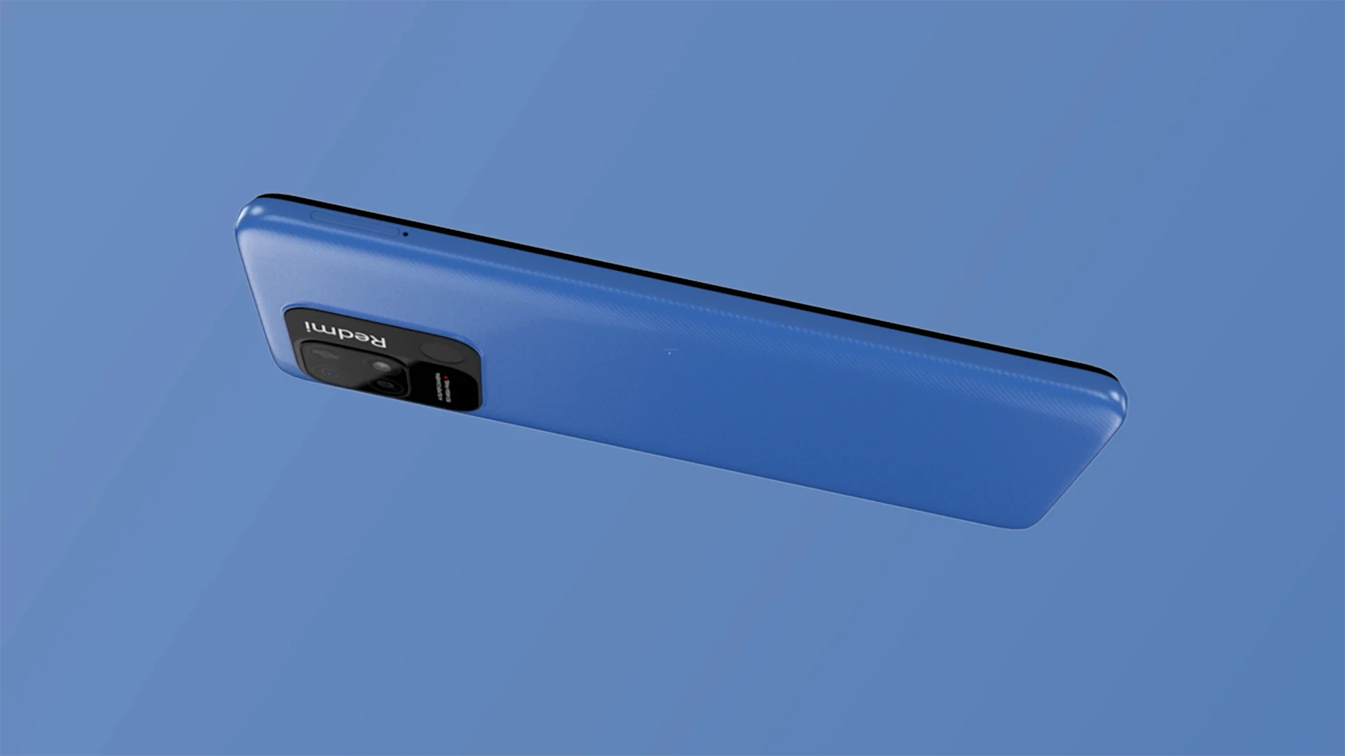 3D product render of Redmi 10 smartphone design